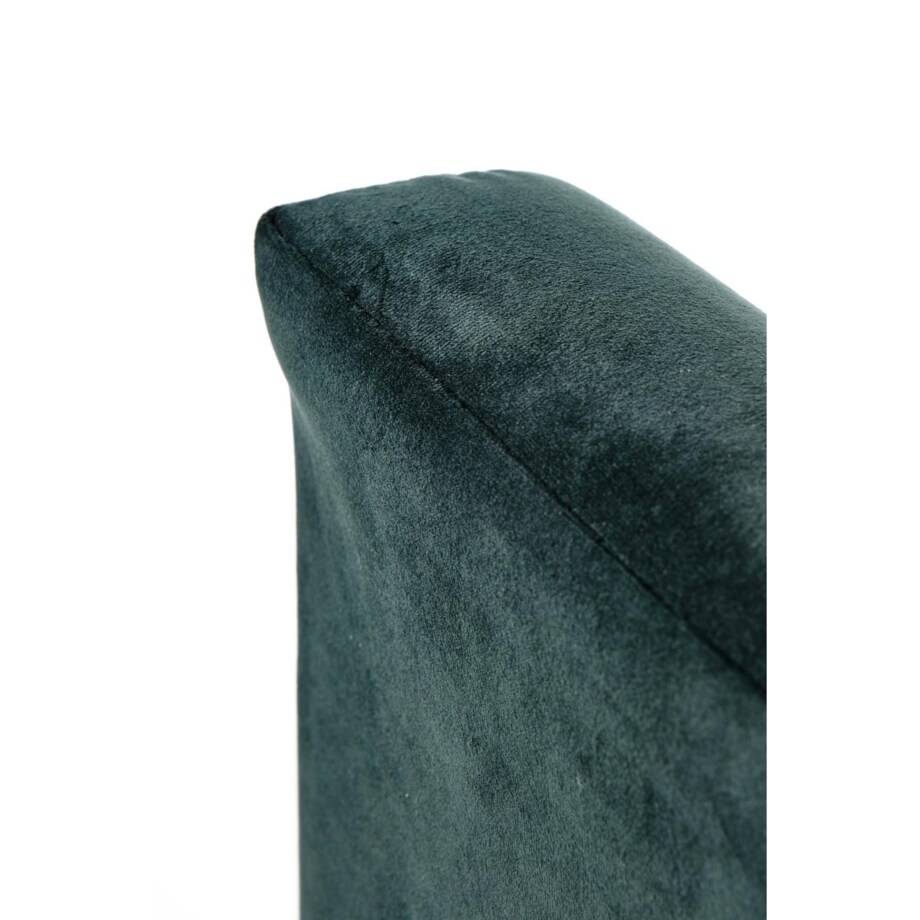 FOTEL WELWETOWY Calidris ciemnozielony DREWNIANE NÓŻKI