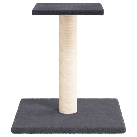 vidaXL Drapak dla kota z platformą, ciemnoszary, 38 cm