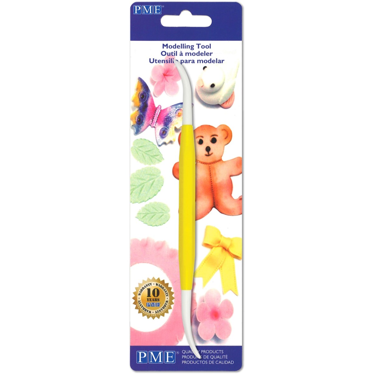 PME Narzędzie modelarskie do listków i płatków 16.5 cm żółty