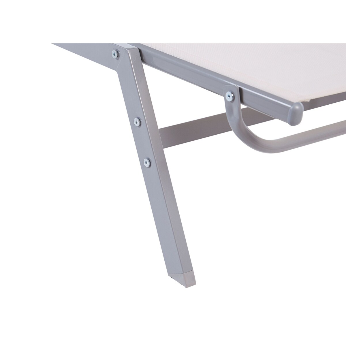 Leżak ogrodowy biały NOLI