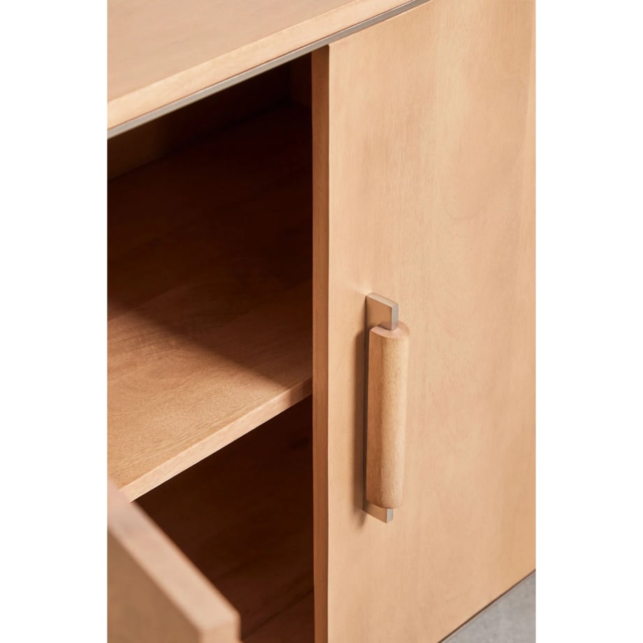 Komoda z drewna mango i stali, 160 cm, Osaka