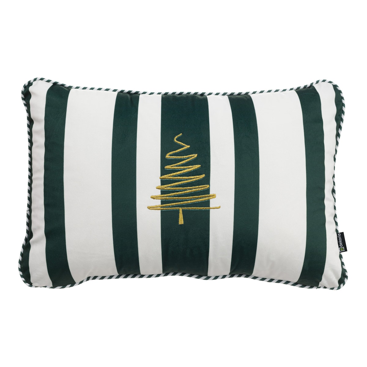 Poszewka na poduszkę Green & White Noel 60x40 cm boże narodzenie, święta, świąteczne, zielony, 60x40 cm
