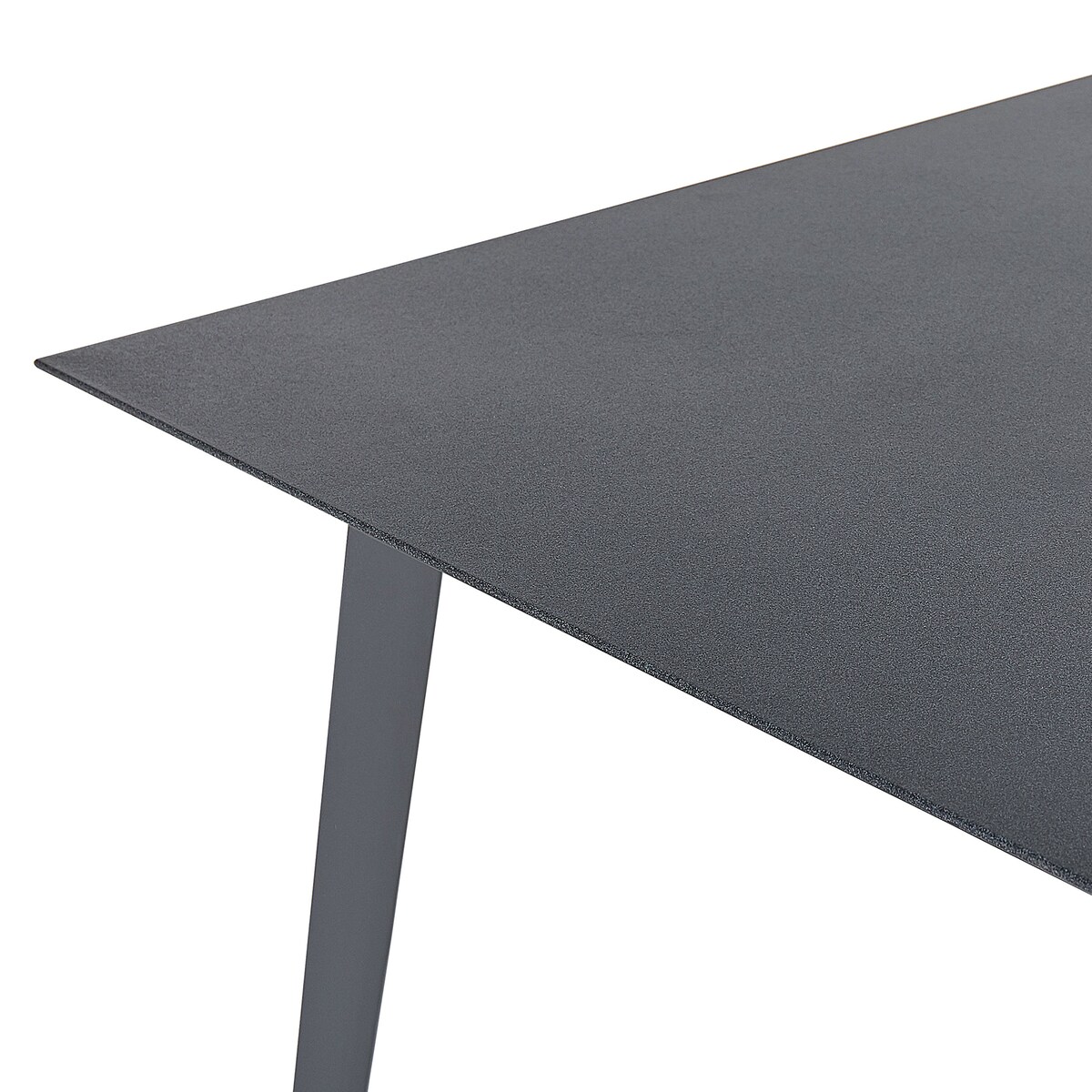 Stół ogrodowy MILETO 140 cm 80 cm Szkło Szary