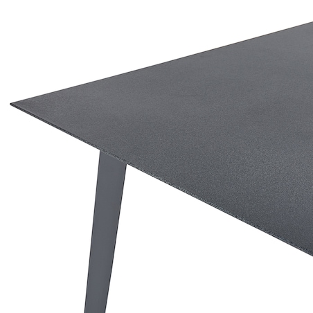 Stół ogrodowy MILETO 140 cm 80 cm Szkło Szary