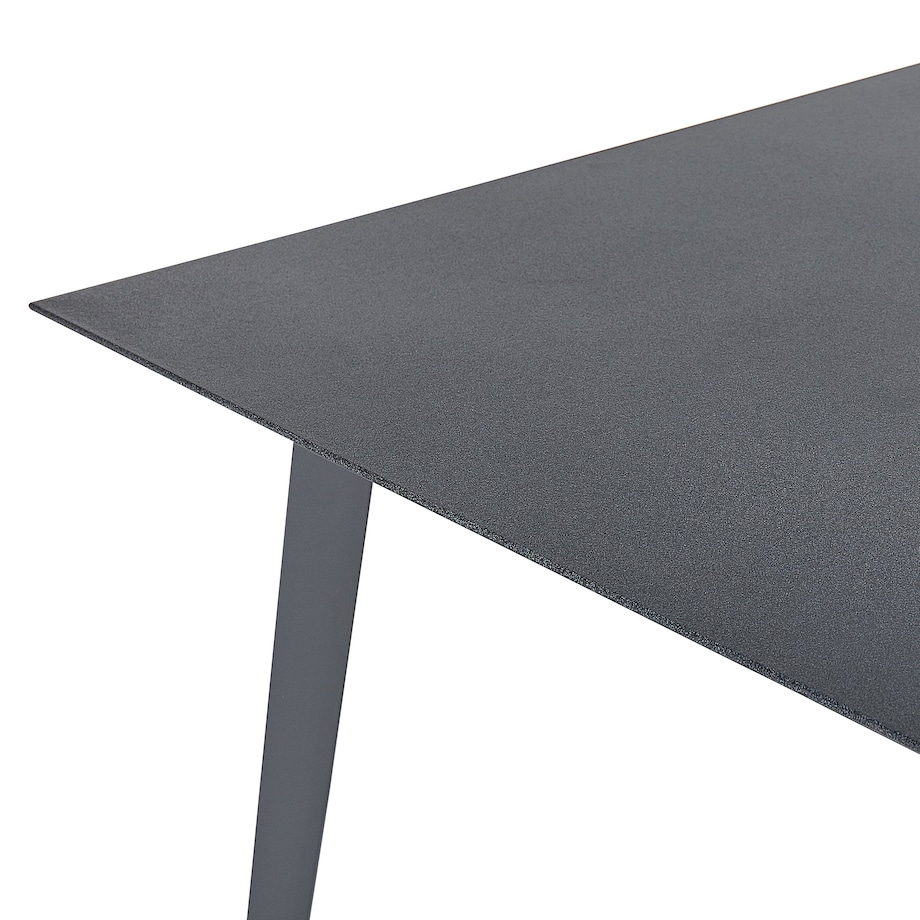 Stół ogrodowy MILETO 140 cm 80 cm Szkło Szary