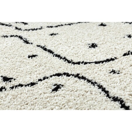 Dywan BERBER TETUAN B751 koło zygzak krem koło 160 cm