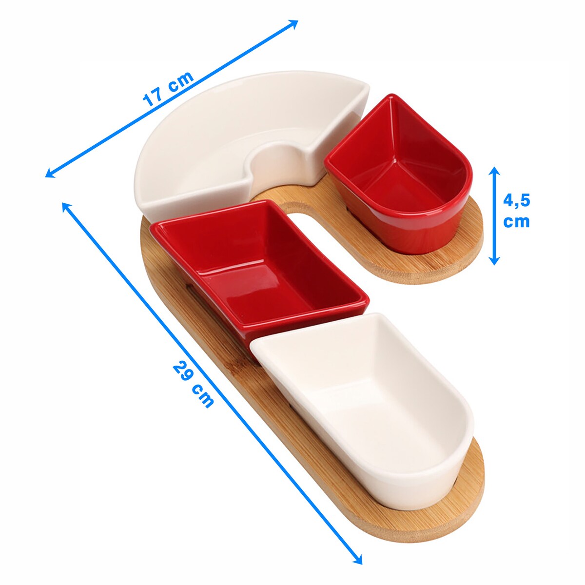 Deska Do Serwowania Na Boże Narodzenie Świąteczna Laska Cukrowa Zestaw 5 Elementów