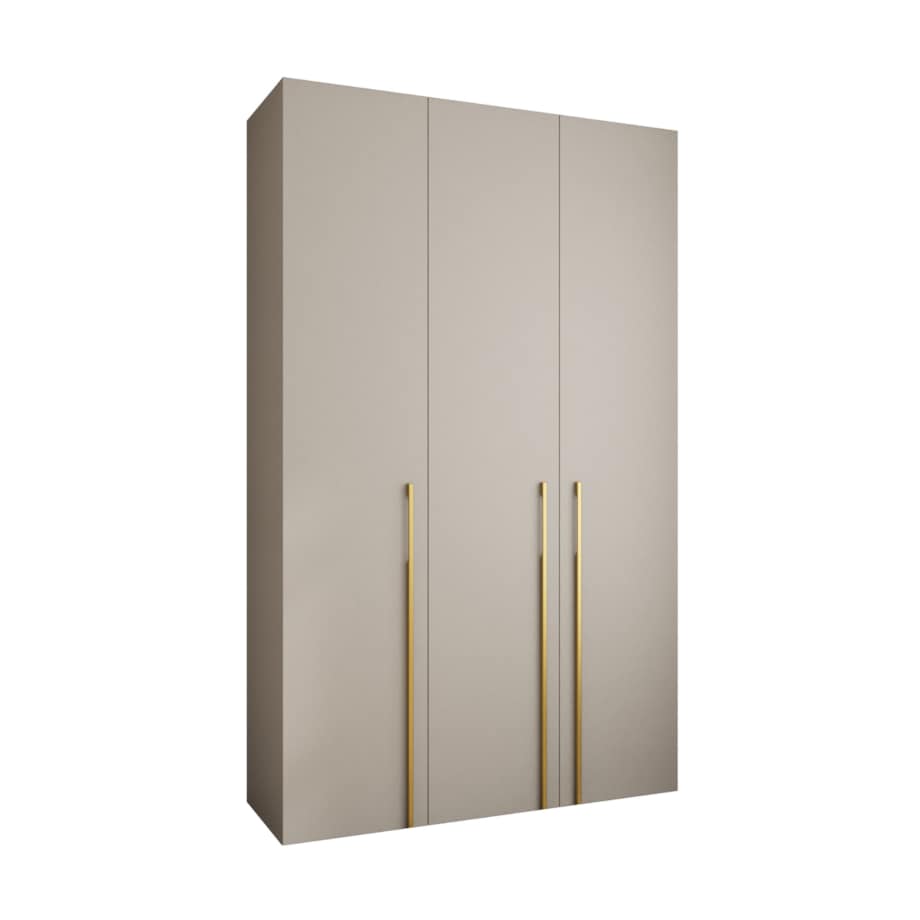 Szafa trzydrzwiowa Como 3 150 gł.50 kaszmir+złoty