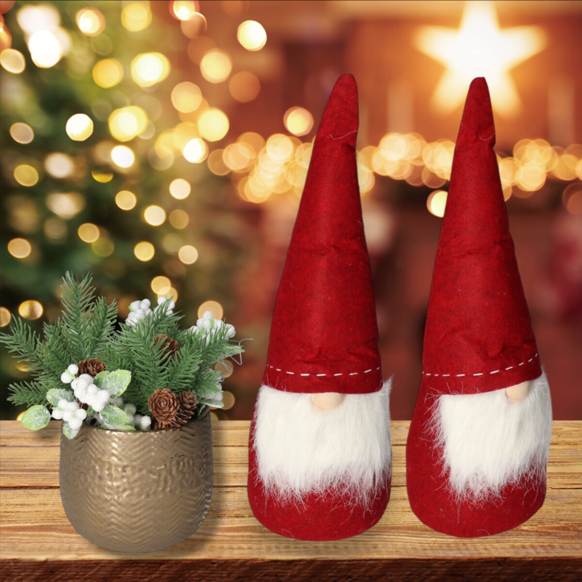 Skrzat Krasnal Mikołaj Gnom Świąteczny Duży 50Cm