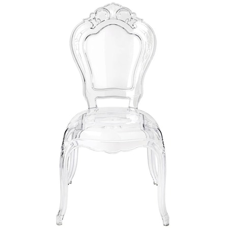 Transparentne krzesło do sypialni King 666-APC King Home stylowe retro