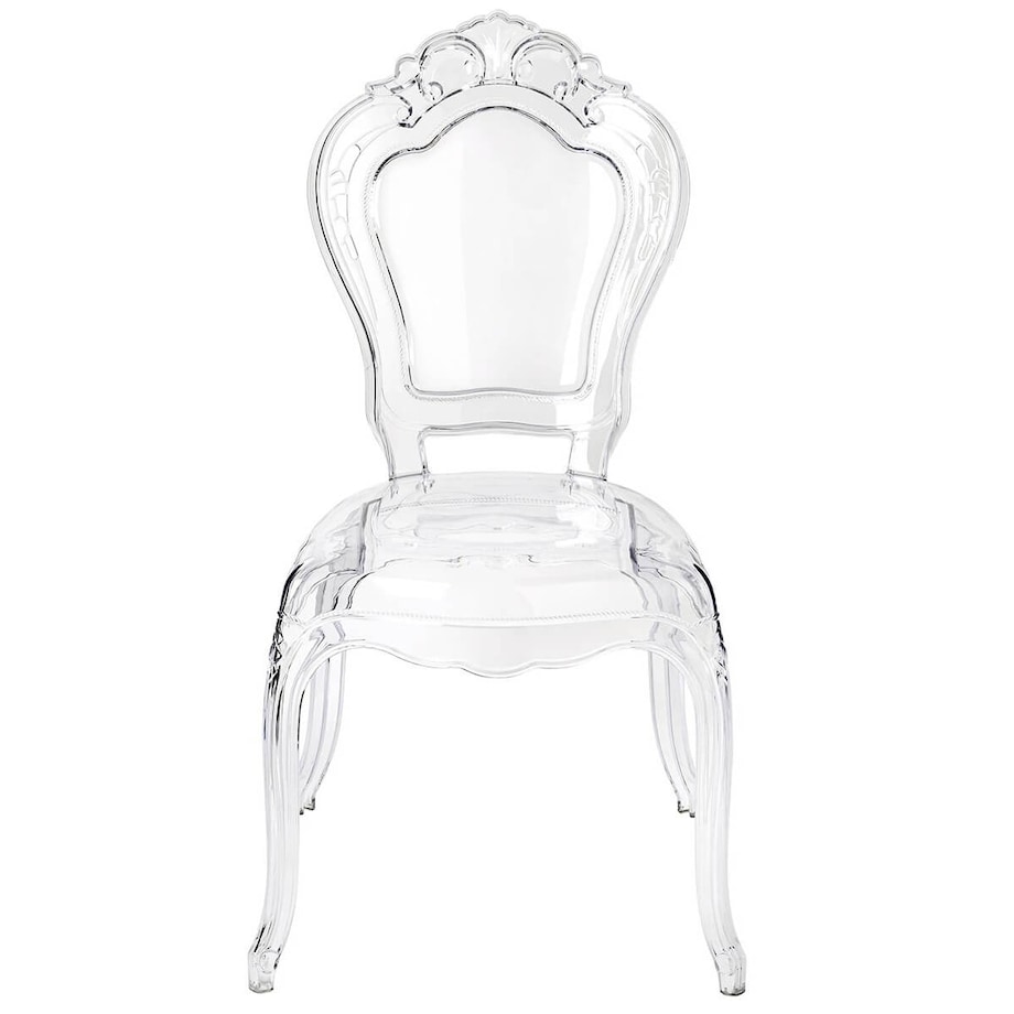 Transparentne krzesło do sypialni King 666-APC King Home stylowe retro