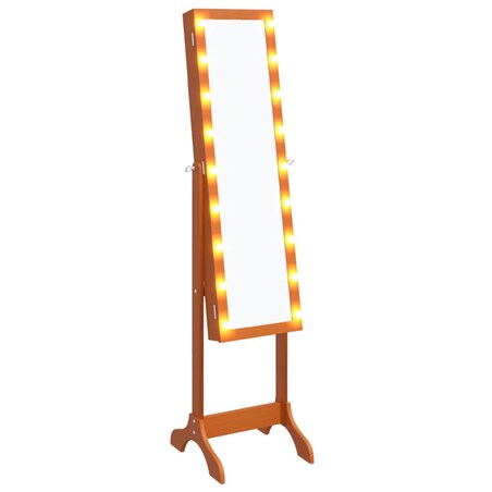 vidaXL Lustro stojące z LED, 34x37x146 cm