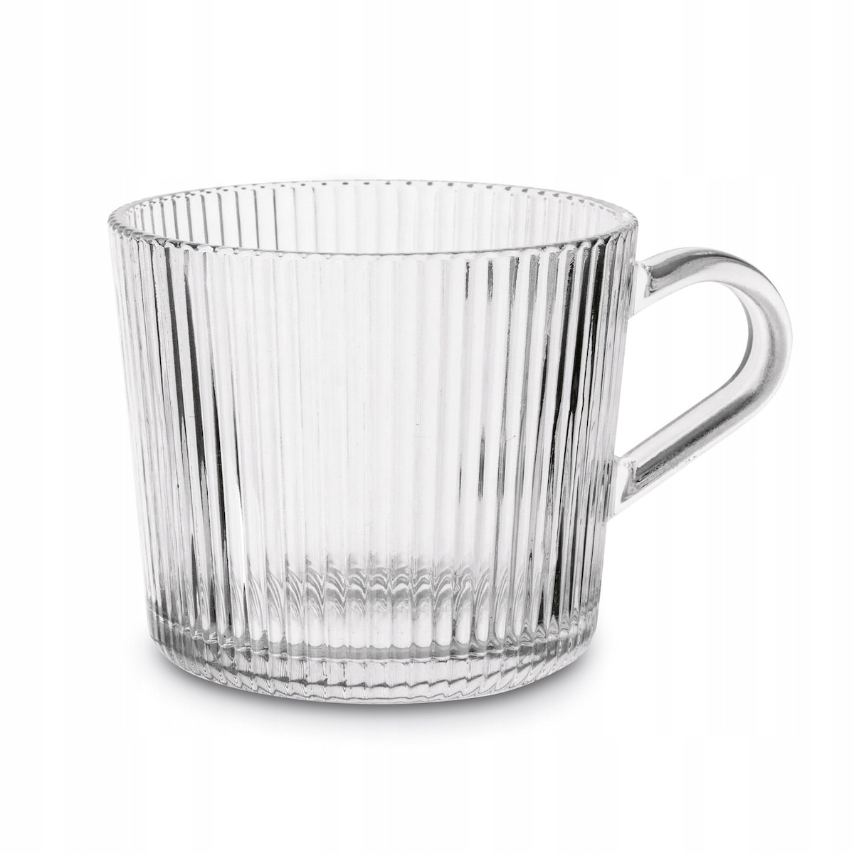 6x 400 ml KUBEK FILIŻANKA szklanka w paski na herbatę kawę latte desery