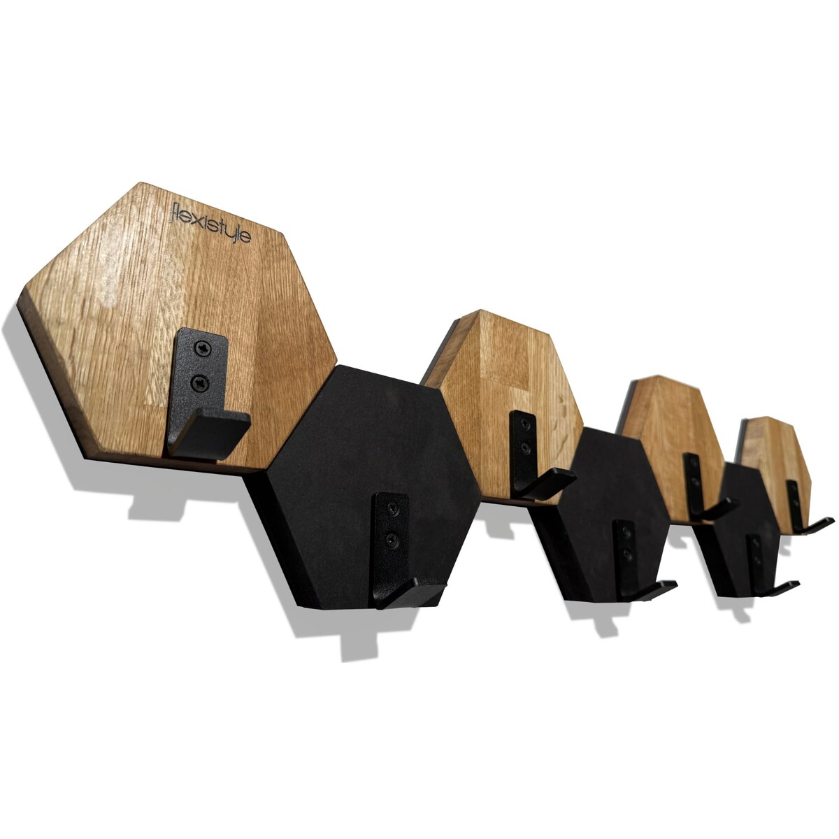 Wieszak ścienny na ubrania Hexagon 77cm