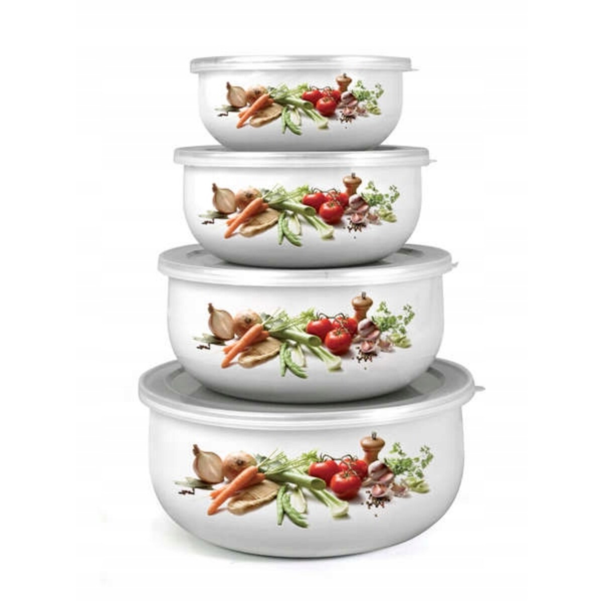 MISKI SALATERKI do lodówki piknik święta na jedzenie prezent pracy box 4szt