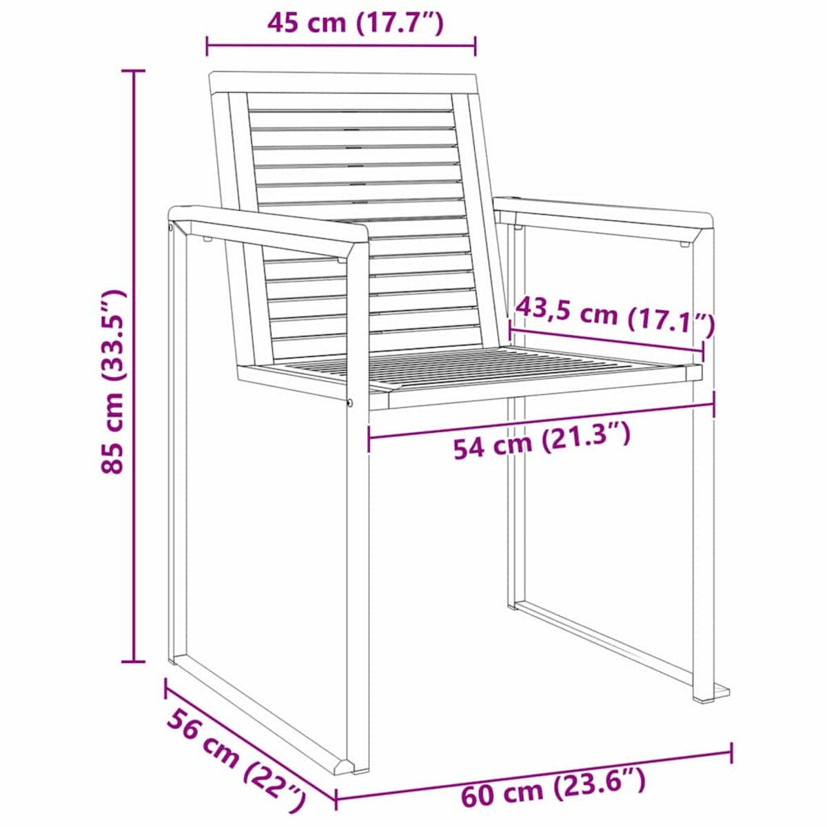 vidaXL LeżakSłoneczny 3-osoba 3 pcs Brązowy 200x60x88cm DrewnoAkacjowe