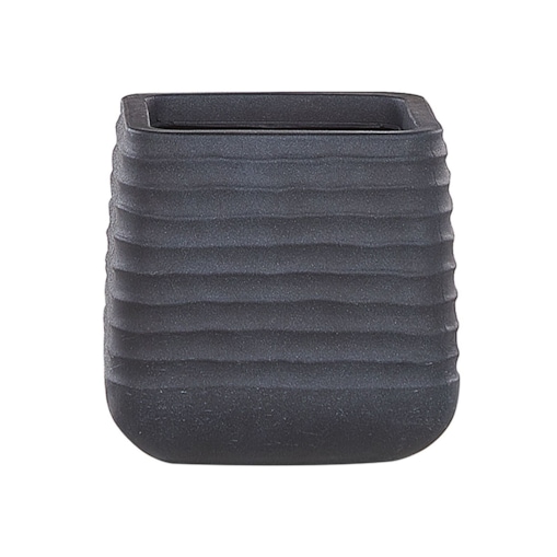 Doniczka 28 x 28 x 27 cm czarna PARIKIA