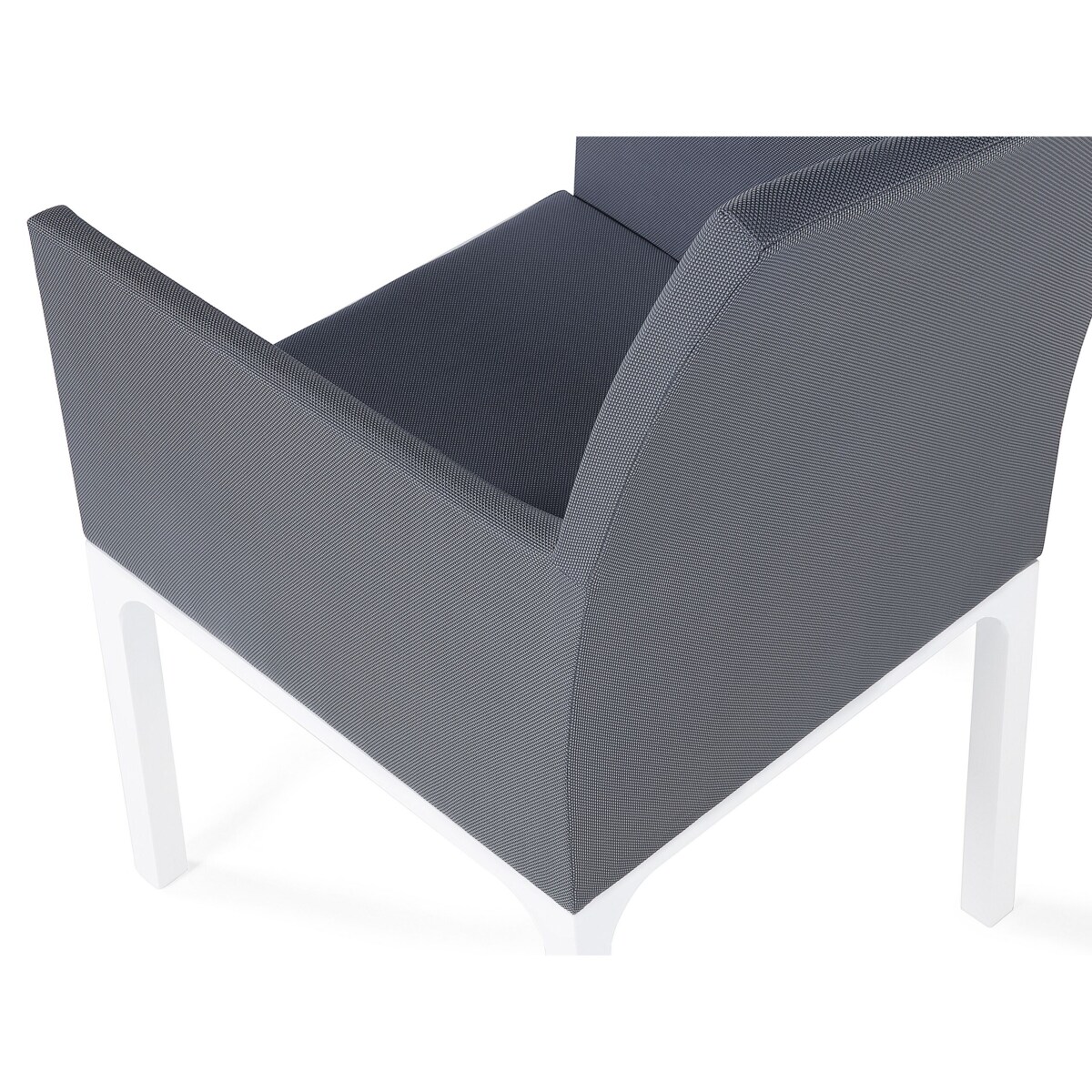 Zestaw 8 krzeseł ogrodowych szary BACOLI