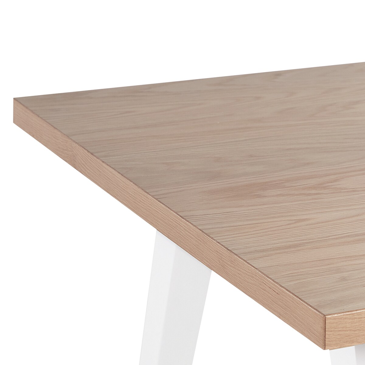 Stół do jadalni LENISTER Brązowy/ biały 150 cm 90 cm