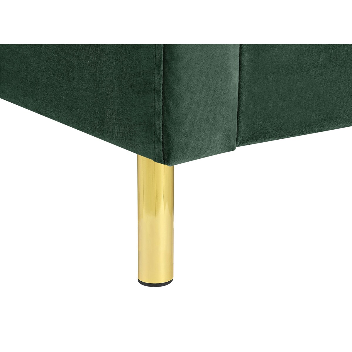 Łóżko welurowe 140 x 200 cm zielone VILETTE
