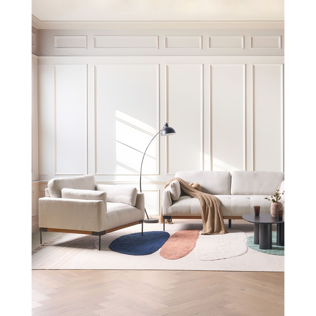 Fotel SKAVEN Jasnobeżowy