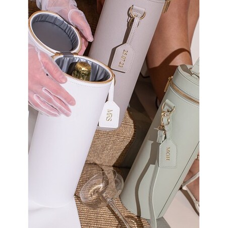 Torba na butelkę szampana Stackers biała