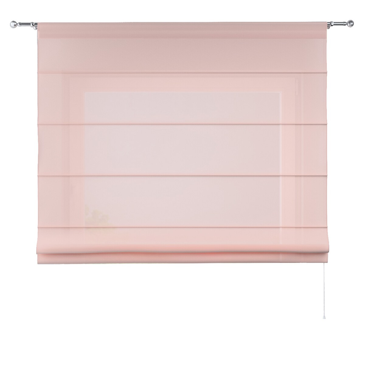 Roleta rzymska Torino 130x170 prześwitujący, jasny róż