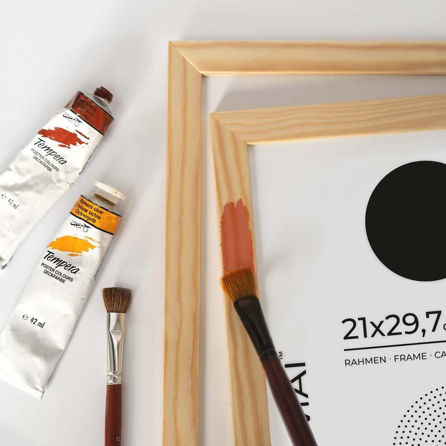 Ramka na zdjęcia 40x50 cm ramka z drewna surowego pion poziom ramka prostokątna RAW DIY