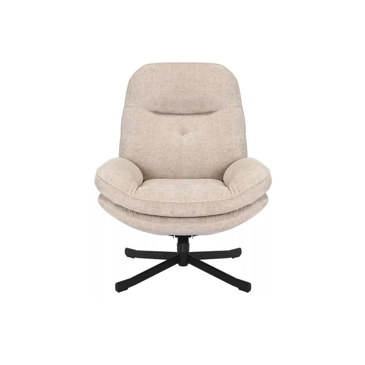 Fotel do salonu HARPER beżowy obrotowy