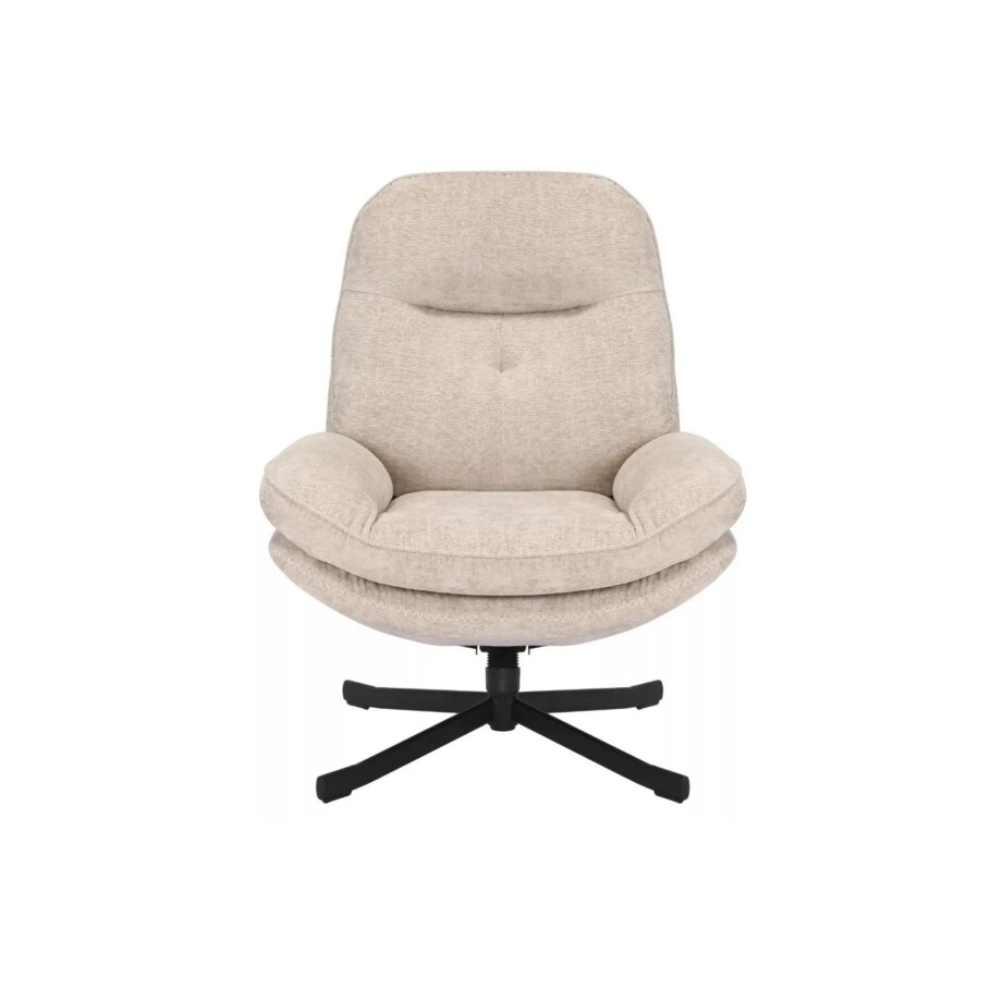 Fotel do salonu HARPER beżowy obrotowy