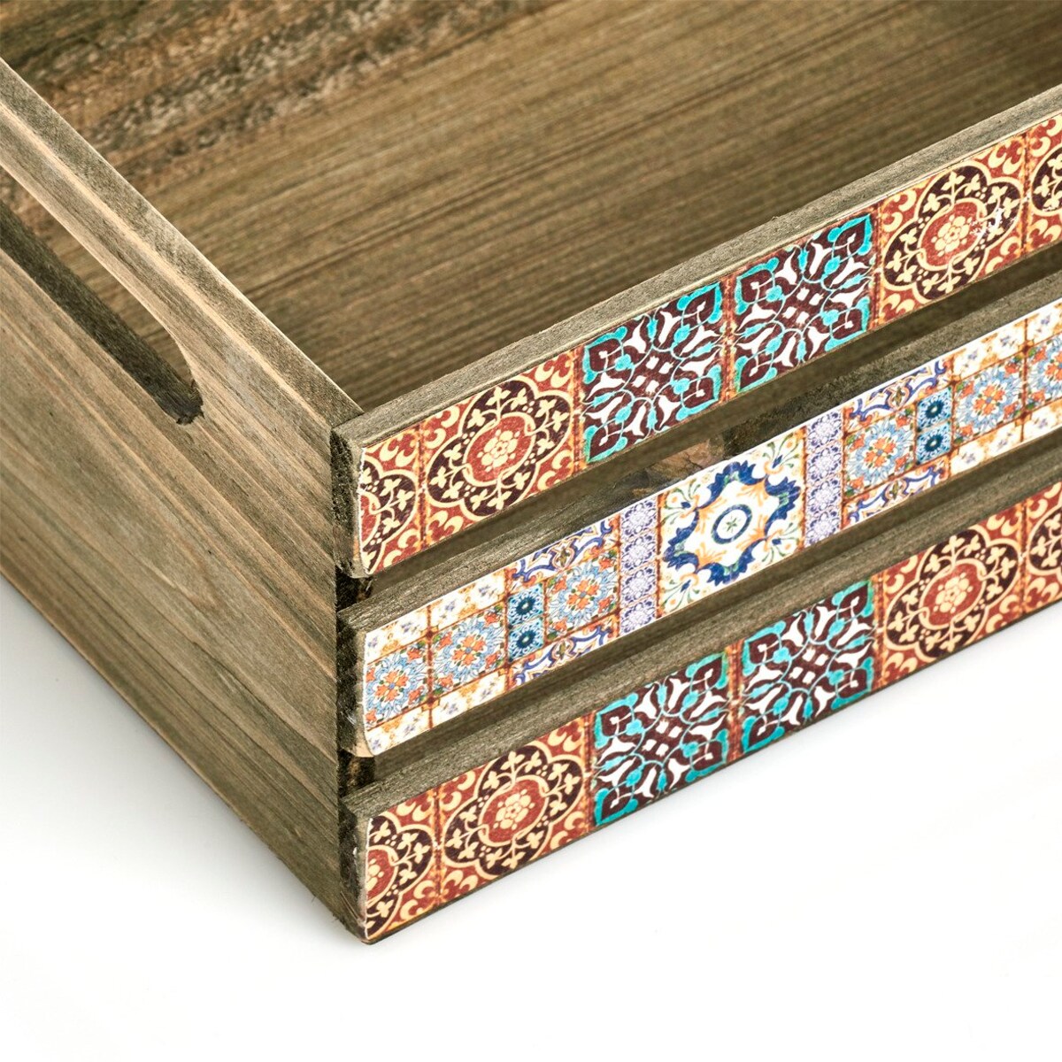 Skrzynka dekoracyjna na przybory MOSAIC, 32 x 22 x 13,5 cm, ZELLER, MDF