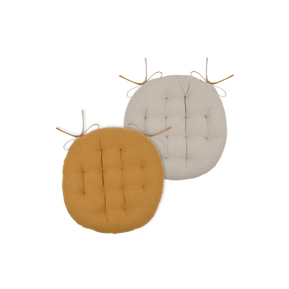 Poduszka na krzesło dwukolorowa DUO, 100% bawełny, 38 x 38 cm