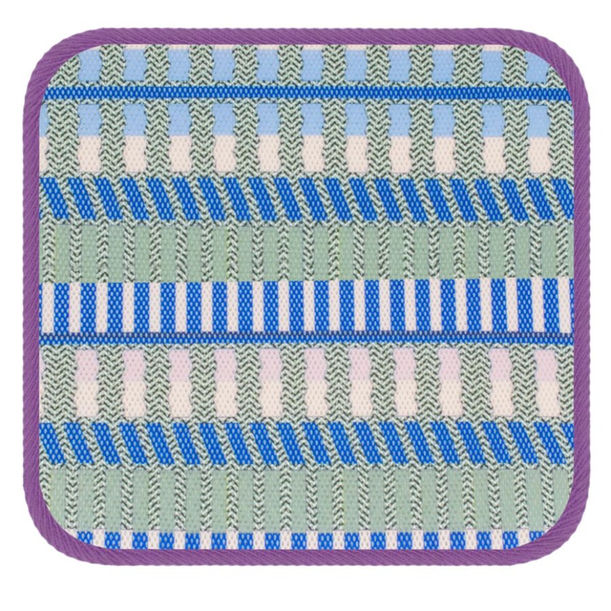 Wodoodporna poduszka na krzesło i meble ogrodowe 40x40 pasy lato szare