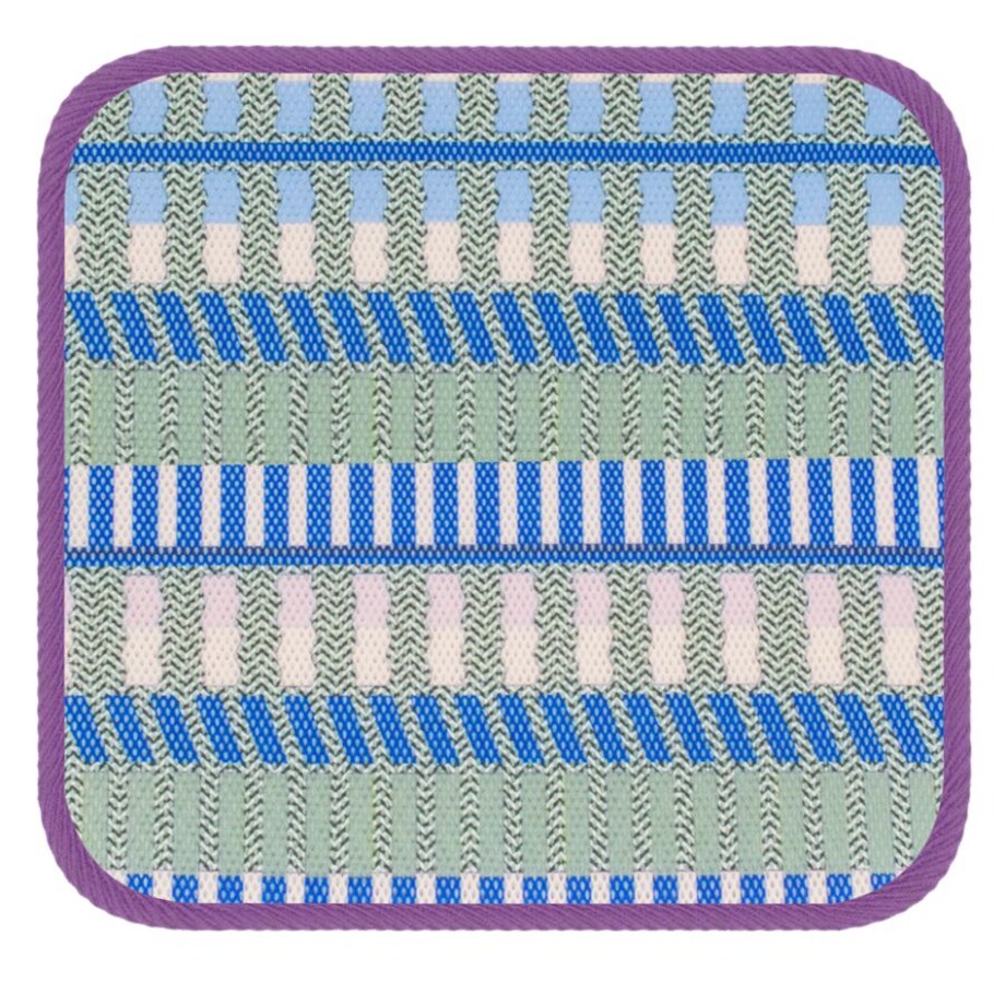 Wodoodporna poduszka na krzesło i meble ogrodowe 40x40 pasy lato szare