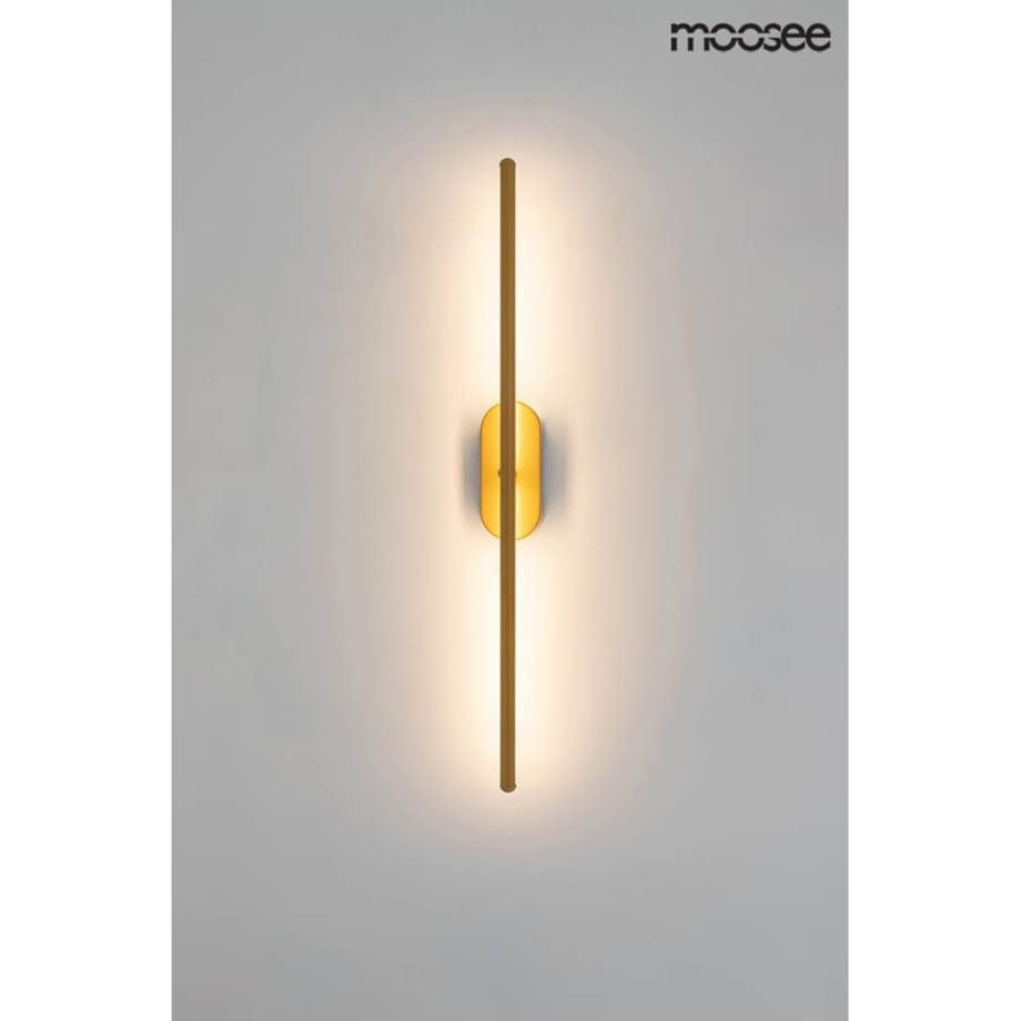 Lampa ścienna Tobia MSE010400212 prosta obrotowa złota