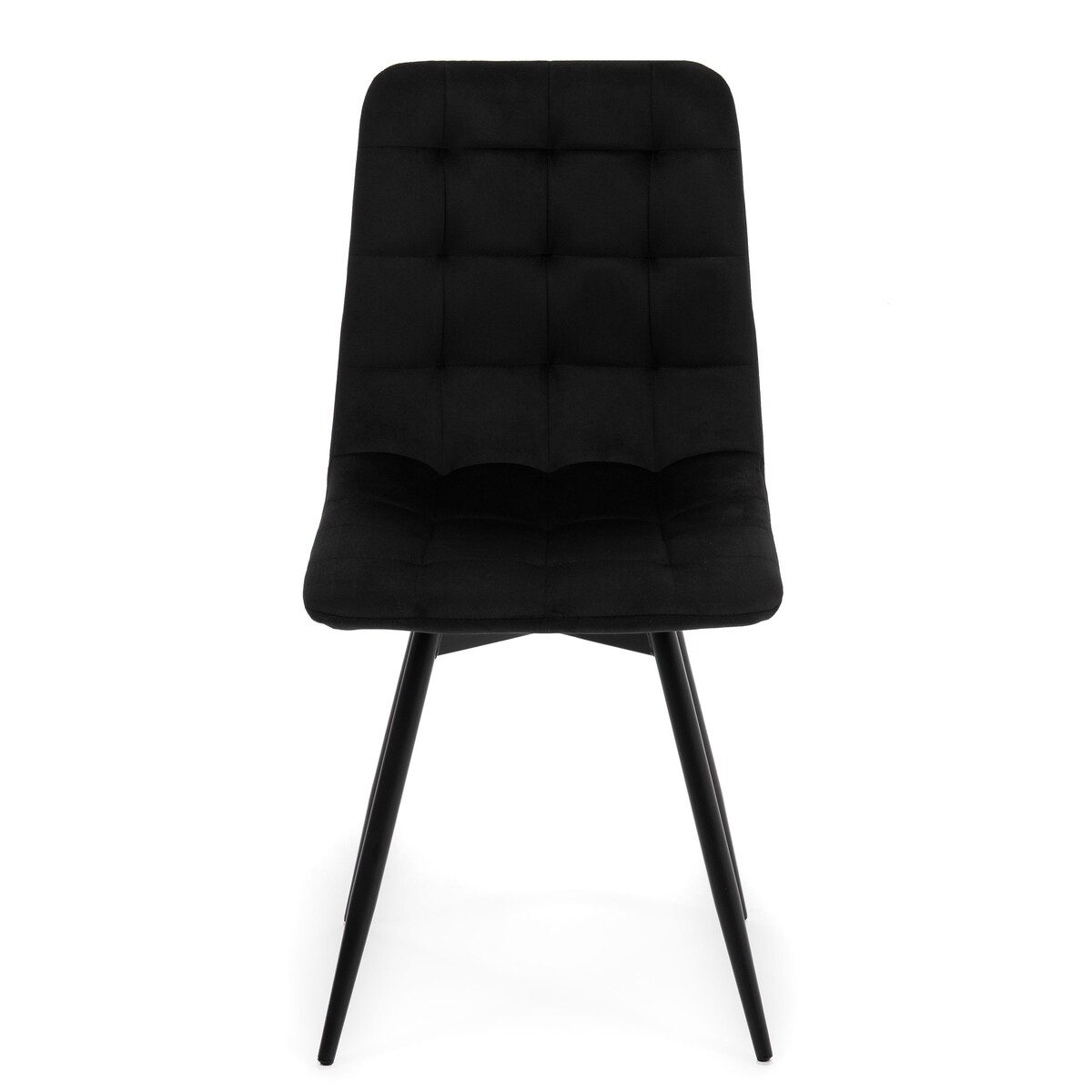 Krzesło tapicerowane obrotowe do salonu ARCO czarny welur