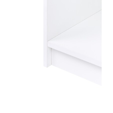 Regał na książki 3 półki ZEHNA 117 cm Biały