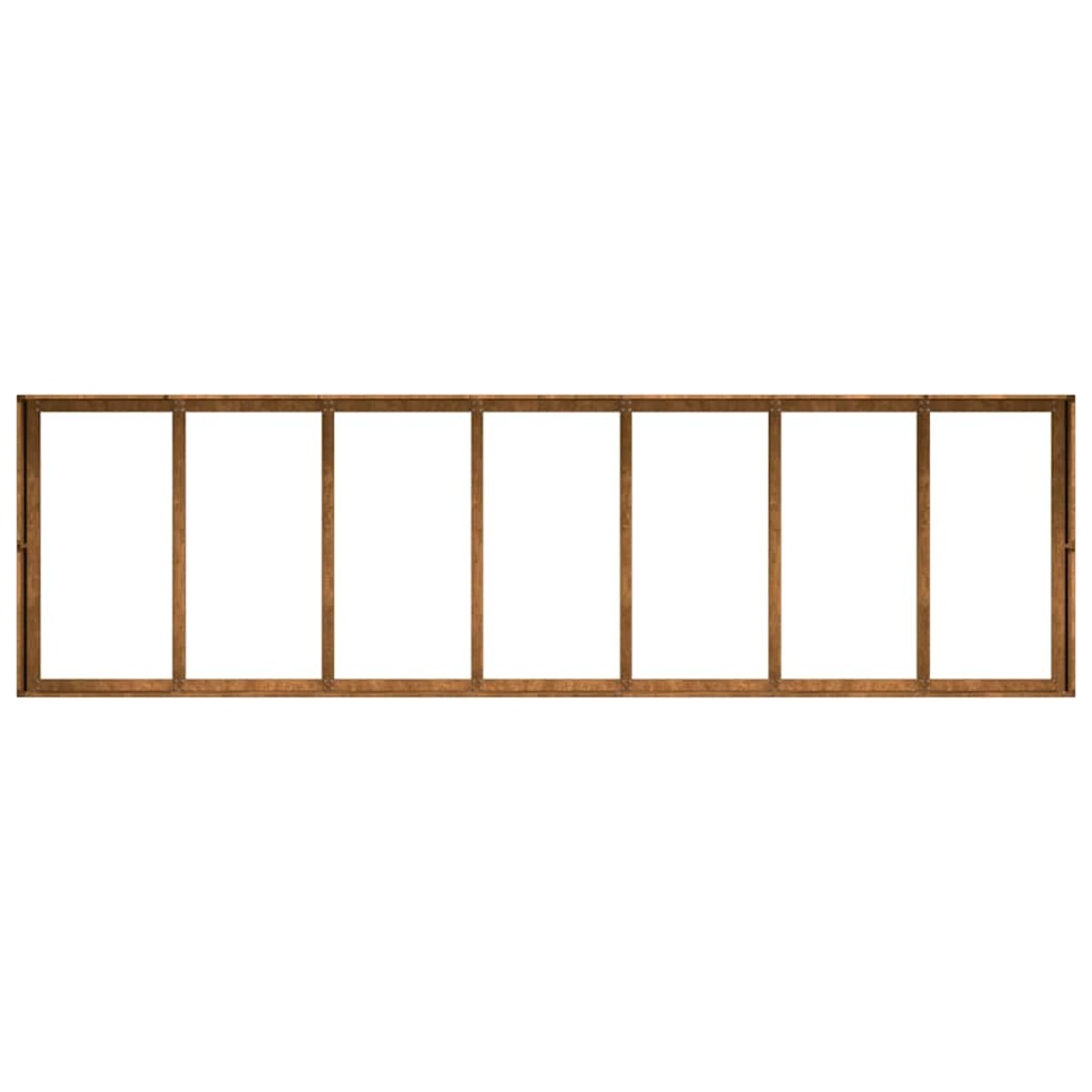 vidaXL Doniczka Rusty 280x80x40 cm Stal nierdzewna