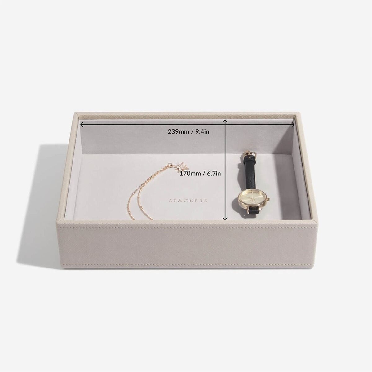 Szkatułka na biżuterię Stackers open classic taupe