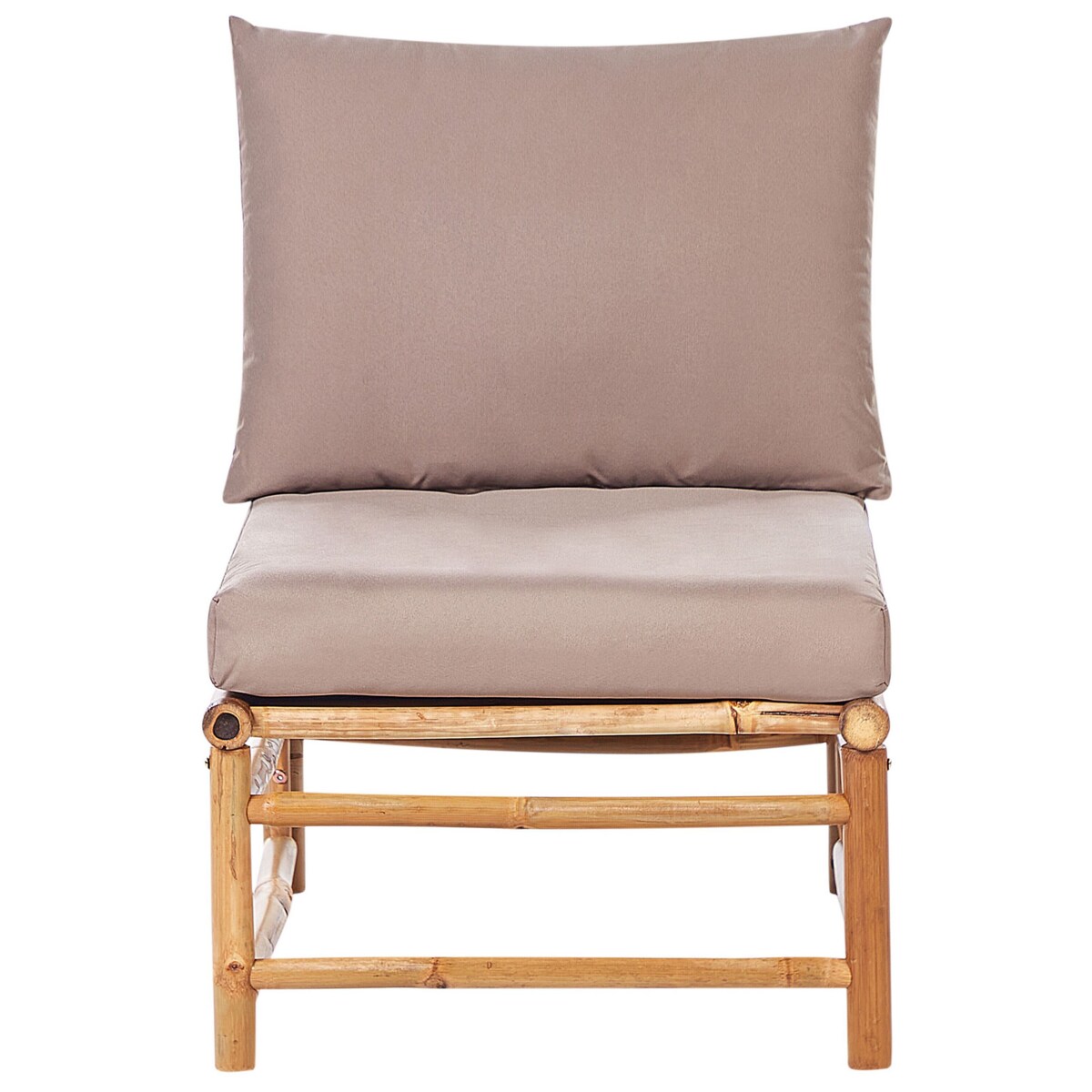 Moduł ogrodowy 1-osobowy bambusowy beżowoszary CERRETO