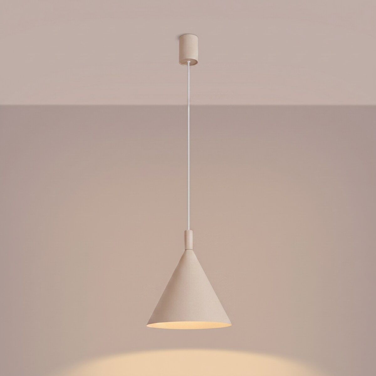 Lampa wisząca NOX 25 beżowa
