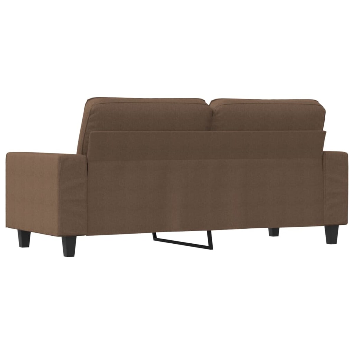 vidaXL Sofa 2-osobowa, brązowa, 140 cm, tapicerowana tkaniną