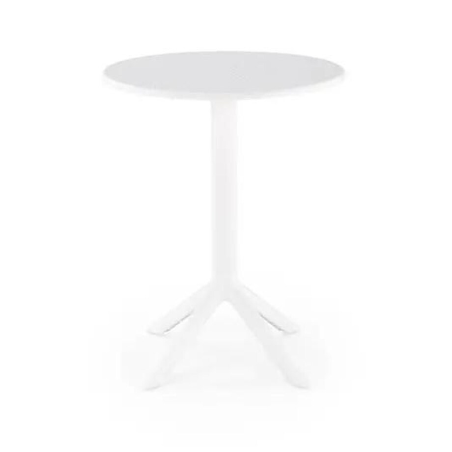 Stolik ogrodowy CALVO 60x60 biały z tworzywa PVC