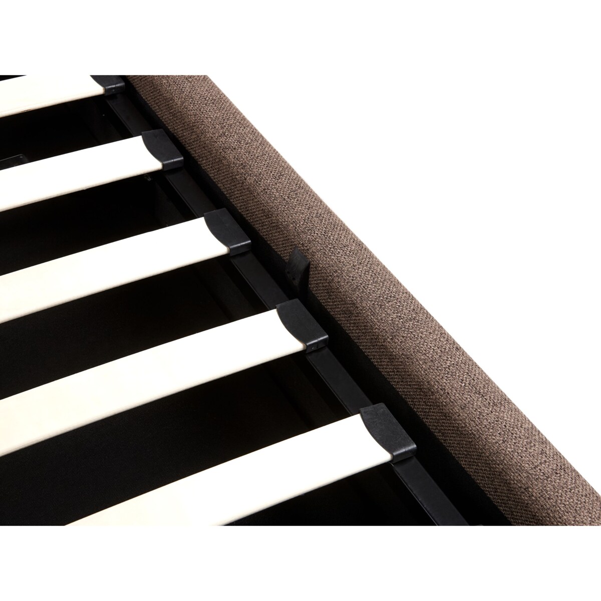 Łóżko z pojemnikiem CAMPAGNE 180 x 200 cm Ciemnobrązowy