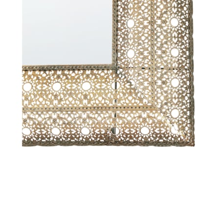 Lustro ścienne 60 x 90 cm złote DEHRADUN