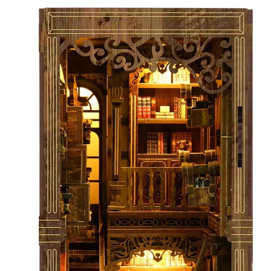 Miniaturowy domek Book Nook - Księga zaklęć ochronnych