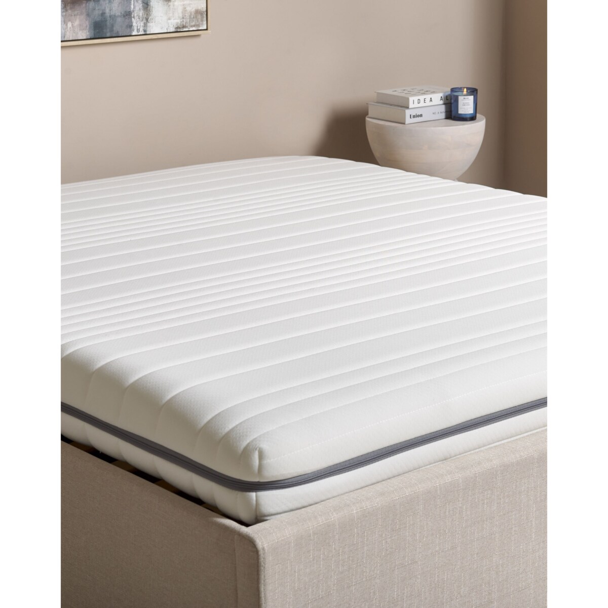 Materac piankowy zdejmowany pokrowiec 160 x 200 cm ENCHANT