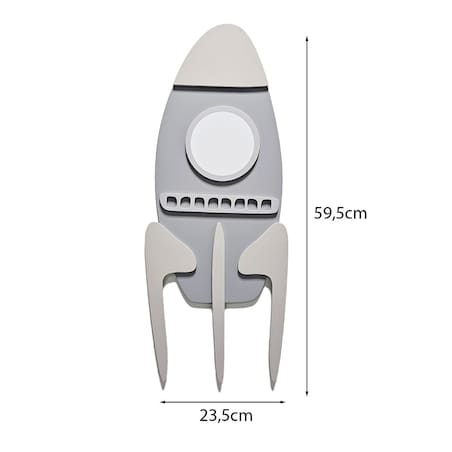 Dekoracja Ścienna Rakieta - Ozdoba do Pokoju Dziecięcego