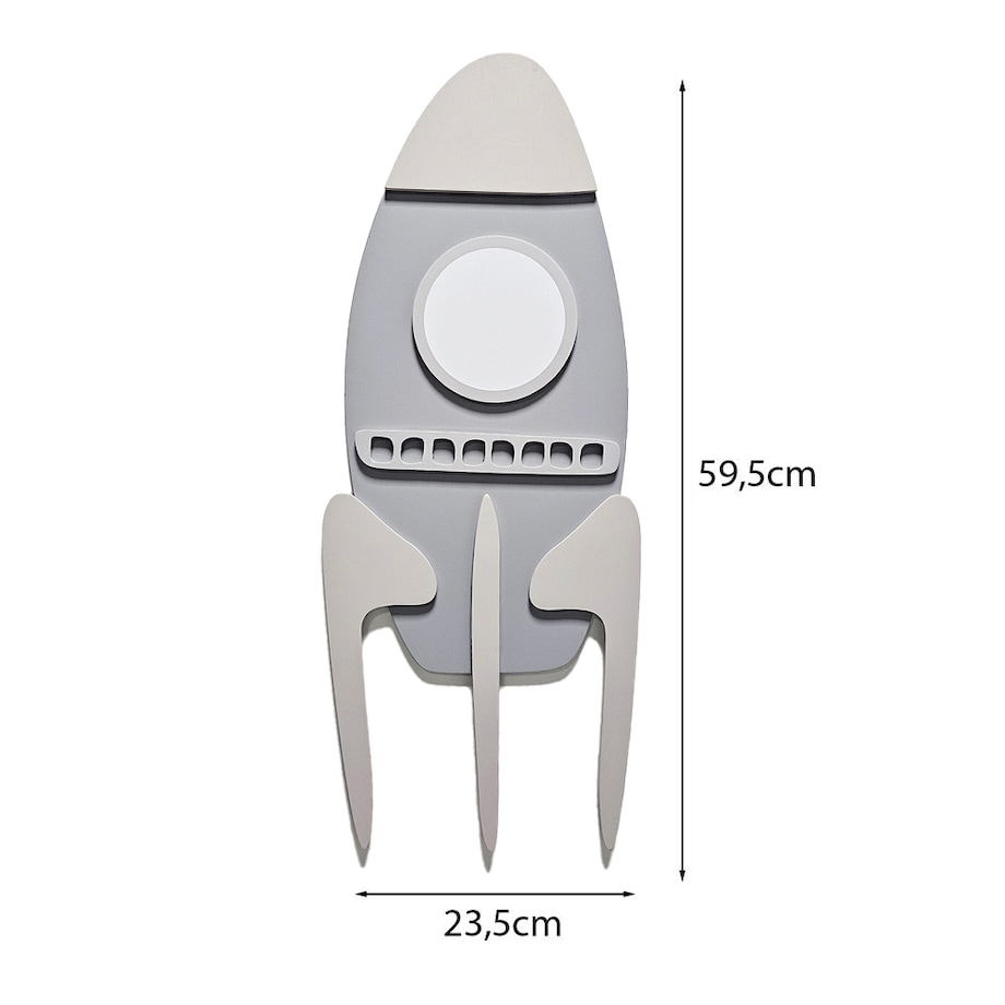 Dekoracja Ścienna Rakieta - Ozdoba do Pokoju Dziecięcego