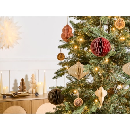 Zestaw 20 ozdób choinkowych STORA Papier Kolorowy